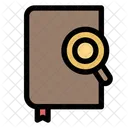 Book Research Analysis Icon