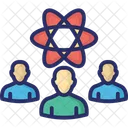 Research Group Atom Head Icon