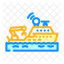 Research Vessel Ship Icon