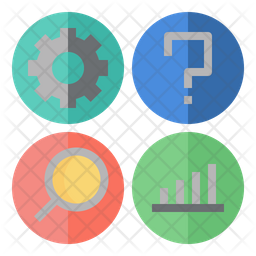 Research Process Icon - Download in Flat Style