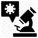 Solid Virus Glass Icon