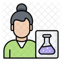 Researcher Female Research Experiment Icon