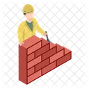 Archeologist Bricks Checking Icon