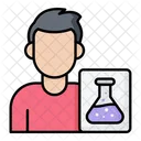 Researcher Male Research Experiment Icon