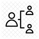 Reseau Connexion Hierarchie Icon