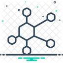 Reseau Communication Structure Icône