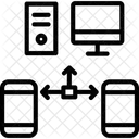Reseau Connexion Smartphone Icon