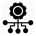 Parametres Reseau Configuration Reseau Roue Dentee Icon