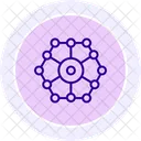 Icone Cercle De Couleur Reseau Bayesien Icon