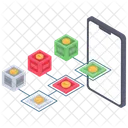 Reseau Bitcoin Reseau De Monnaie Numerique BTC Icon