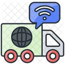 Camion Reseau Camion Intelligent Vehicule Intelligent Icône