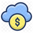 Reseau Cloud Financier Cloud Computing Hebergement Cloud Icon