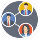 Personnes Connexion Social Icon