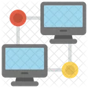 Interconnecte Reseau Structure Icône