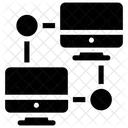 Interconnecte Reseau Structure Icône