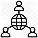 Reseau Daffaires Reseautage De Personnes Gens Daffaires Icône