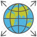 Grille Globe Reseau Icône