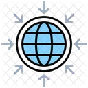 Grille Globe Reseau Icône