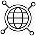 Grille Globe Reseau Icône