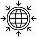 Grille Globe Reseau Icône