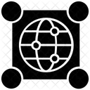 Grille Globe Reseau Icône
