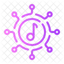 Réseau de musique  Icône