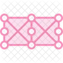 Icone De Ligne Bichromie De Reseau Neuronal Icon