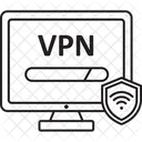 Reseau Prive Virtuel Protection Securite Du Reseau Icône