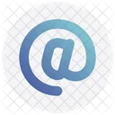 Medias Sociaux E Mail Arobase Icon