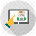 Reserva De Hotel En Linea Reserva De Hotel Computadora Portatil Icono