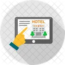 Reserva De Hotel En Linea Reserva De Hotel Computadora Portatil Icono