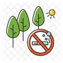 Reserva natural libre de humo  Icono