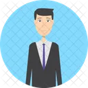 Reservation Man Character Icon