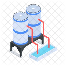 Reservatório de óleo  Ícone