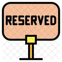 Reserved Restaurant Sign Icon