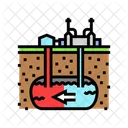 Reservoir Geothermal Energy Icon