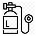 Reservoir Doxygene Tube A Oxygene Tube Respiratoire Icône