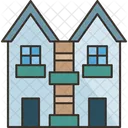 Residential Townhome Estate Icon