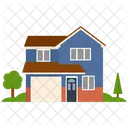 Residential Building House Villa Icon