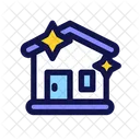 Residential Cleaning House Icon