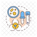 Residuos de laboratorio  Icono