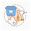 Desechos dentales  Icono
