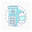Residuos farmacéuticos  Icono