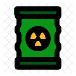 Desecho radioactivo  Icono