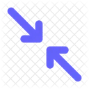 Resize Minimize Diagonal Arrow Icon