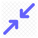 Resize Minimize Diagonal Arrow Icon