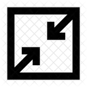 Resize Arrow Minimize Icon