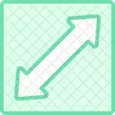 Resize Arrow Duotone Line Icon Icon