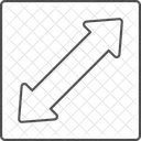 Resize Arrow Thinline Icon Icon