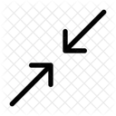 Resize Minimize Diagonal Arrow Icon